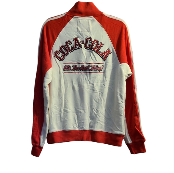 Vintage Collectible Coca-Cola Track Jacket Full Zip Crew Neck Sz XS NWT - Picture 2 of 8